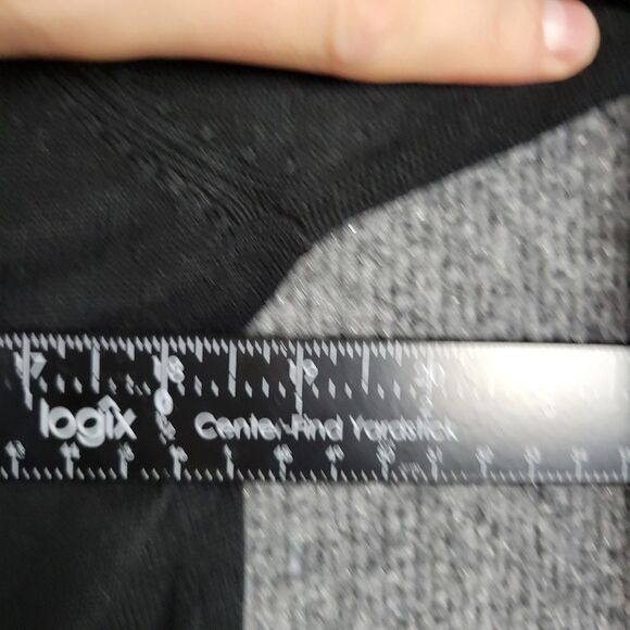 QUACKER FACTORY Black Sequin Christmas Poinsettia Holiday Novelty Sweater XS - Picture 11 of 12